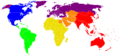 Map of the US Unified Combatant Commands