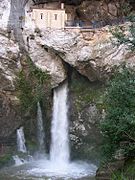 Santuario de Covadonga, gruta onde se refuxiou Paio coas súas hostes.