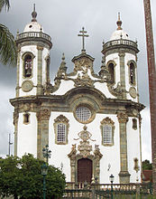 Igreja de São Francisco de Assis in São João del Rei, 1749–1774, by the Brazilian master Aleijadinho