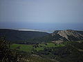 Vista sulla costa oristanese da "Elighes Buttiosos", 950 m s.l.m.