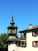 Horloge à proximité de la Cachat.