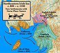 Image 20The northeastern Irish Sea, showing new settlements with Norse place names. (from History of Cumbria)