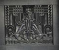 Mieczysław Kotarbiński, bazaltowy relief przedstawiający godło Polski w stylu art déco, Warszawa, 1931