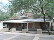 The Brown-Strong House was built in 1883 is located at 604 S. Ash Ave (now 605). Samuel Brown was a blacksmith who served as Tempe’s mayor from 1902 to 1903. He served as Town Marshal, tax collector and supervisor of streets until 1912. The property is listed in the Tempe Historic Property Register.