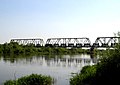 Pont ferroviari sobre el riu a Wyszków