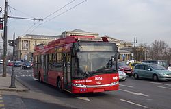 79-es trolibusz a Hősök terén