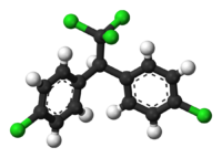 Molecuulmodel van DDT