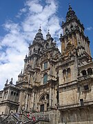 Fachada del Obradoiro na Catedral de Santiago de Compostela, de Fernando de Cases Novoa (1740)