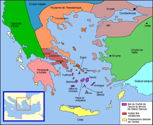 Carte historique de l'Égée