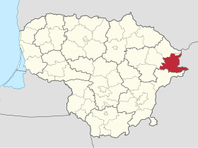 Localisation de Municipalité du district d'Ignalina