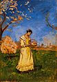 Spring label QS:Len,"Spring" label QS:Lhu,"Tavasz" Unknown date. oil on canvas medium QS:P186,Q296955;P186,Q12321255,P518,Q861259 . 73 × 50 cm (28.7 × 19.6 in). Private collection institution QS:P195,Q768717