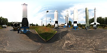 Atlas 10F, U.S. Space & Rocket Center (left, on transporter)