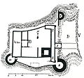 Grundriss der de:Rudelsburg, plan of de:Rudelsburg