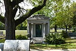 The Lowenstein mausoleum, an example of Egyptian Revival architecture.