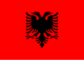 A bandeira de Albania foi empregada por Kosovo durante a súa independencia non recoñecida entre 1991 e 2000.