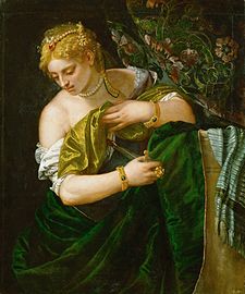 Lucretia (Q1103170) by Paolo Veronese (Q9440) - movement (P135): mannerism (Q131808)