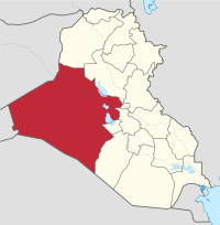 Al-Anbar muhofazasi xaritada