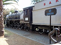 Class 19D steam locomotive on display