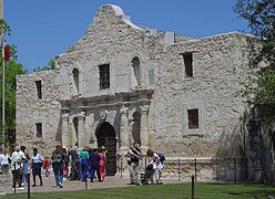 Alamo, jedyn ze symbolow boja mjez Mexikom a Texasom