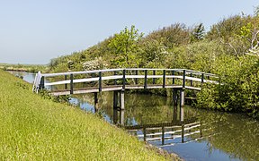 Stavoren Wooden bridge about the Noarderdyksfeart next to the Noorderweg.