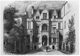 Gravure de l'Hôtel Goüin par Karl Girardet.