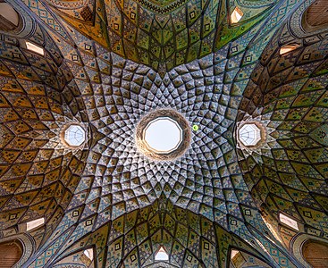 "Ceiling_of_Aminoddole_Carvansarai,_Kashan,_Iran.jpg" by User:Amirpashaei