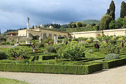 Fontaine d'Hercule et d'Antée dans les jardins de la Villa di Castello