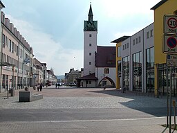 Gågatan och rådhuset