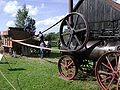 Lanz-Lokomobile aus Jahr 1911 in Betrieb mit Dreschmaschine