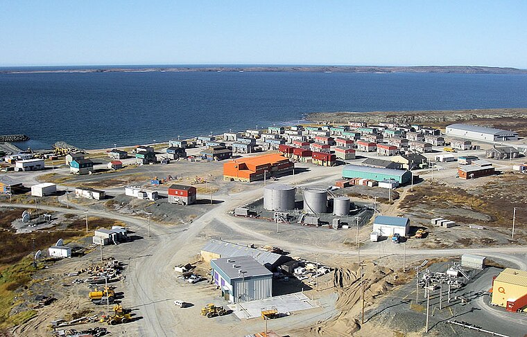 Vue aérienne d'Umiujaq