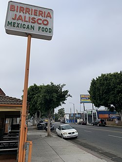 View along Compton Avenue, August 2022