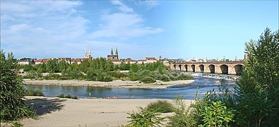 L'Allier à Moulins, dans le nord.