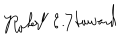 Robert E. Howard's signature (vector)