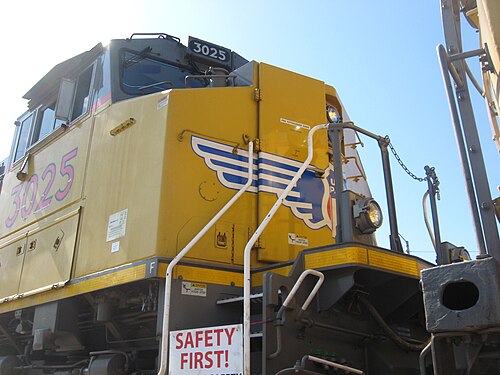 Union Pacific diesel train