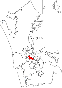 Location of Albert-Eden Local Board