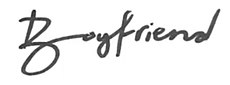 Logo del disco Boyfriend