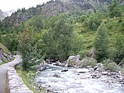 Il gave de Pau all'uscita del circo di Gavarnie