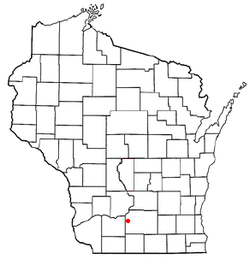 Location of Vermont, Wisconsin