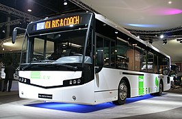 De eerste generatie van het type Citea CLF 120-stadsbus werd in 2007 gepresenteerd op Busworld, locatie Kortrijk Xpo