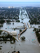 La Nouvelle-Orléans après l'ouragan Katrina en 2005.