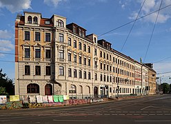 Historical buildings Engertstraße 23-29, Leipzig, Germany.