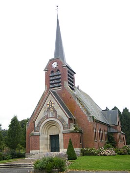 De kerk van Omiécourt