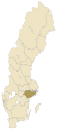 English: Location of the Swedish province of Södermanland Svenska: Det svenska landskapet Södermanlands läge