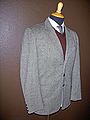 Grey Donegal tweed-sportbaadjie