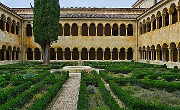 O claustro românico de Santo Domingo de Silos, Espanha