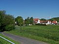 Ortsbild mit Schloss von Süden