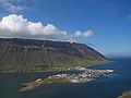 Vue aérienne d'Ísafjörður