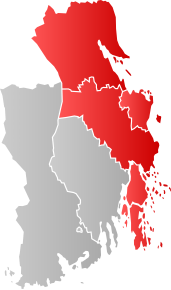 Kart over Tønsbergregionen