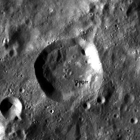 Снимок зонда Lunar Reconnaissance Orbiter.