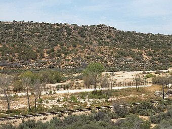 Pedaço da fronteira perto de Jacumba, Califórnia, em 2003